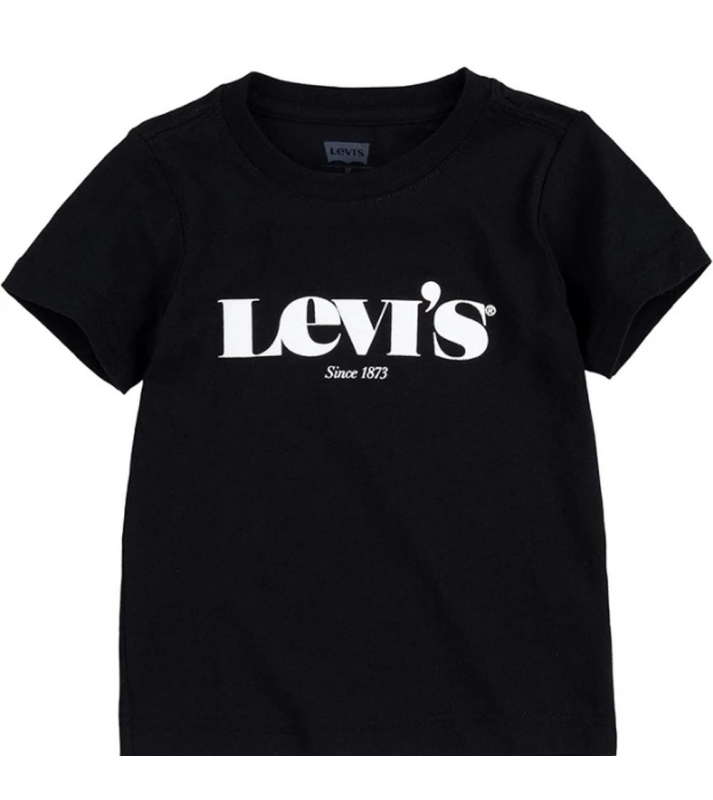 Levi's  Tshirt à manches courte noir logo blanc