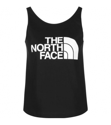 The North face  Tshirt à bretelles fines noir logo central blanc