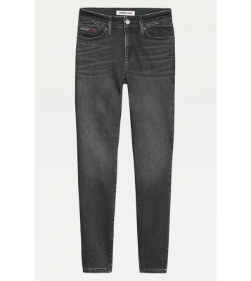 Tommy Hilfiger  Jean Skinny Shape noir délavé taille haute