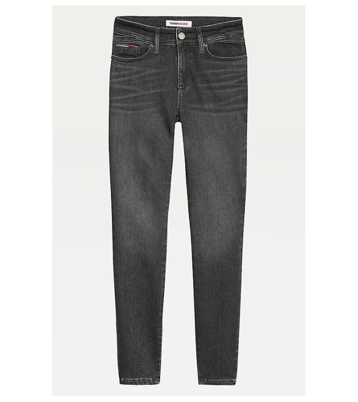 Tommy Hilfiger  Jean Skinny Shape noir délavé taille haute