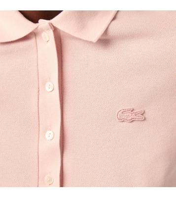 Lacoste  Polo Slim fit en piqué de coton stretch rose pale