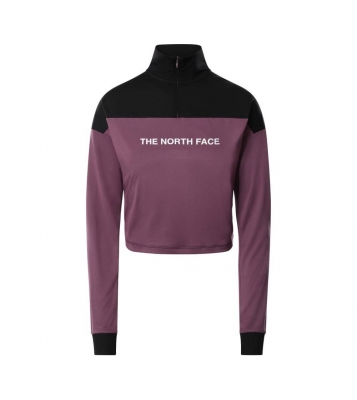 The North face  Pull 1/4 zip violet/noir court