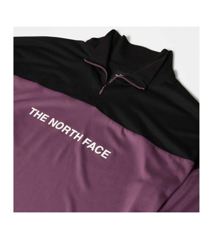 The North face  Pull 1/4 zip violet/noir court