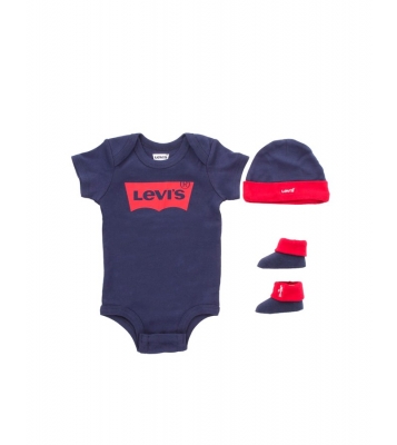 Levi's  Coffret body/bonnet/chaussettes marine/rouge