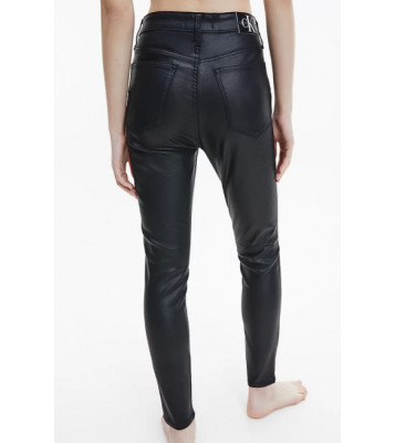 Calvin klein  Jean Super Skinny high rise noir huile