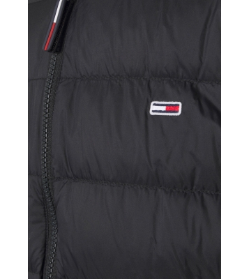 Tommy Hilfiger  Doudoune bomber matelassé en duvet et nylon recyclé noir