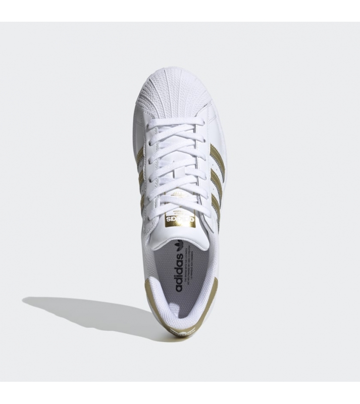 Adidas  Basket Superstar blanche/gold