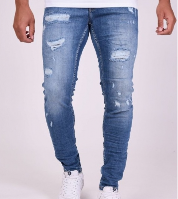 Project X  Jeans bleu clair Skinny déchiré