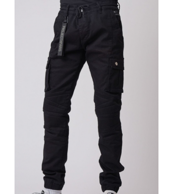 Project X  Jeans Slim style cargo noir