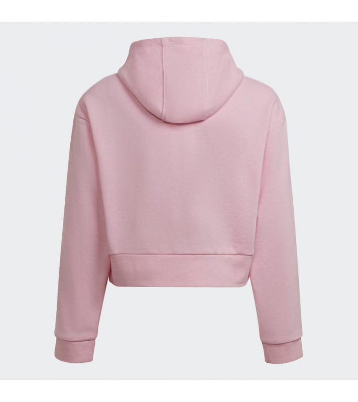 Adidas  Sweat à capuche court rose