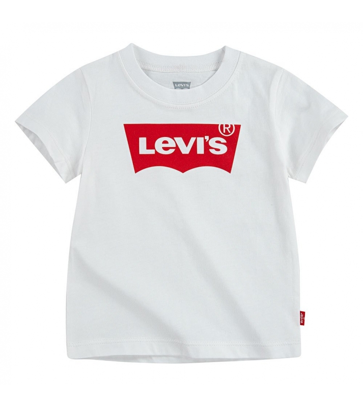 Levi's  Tshirt à manches courtes blanc logo rouge