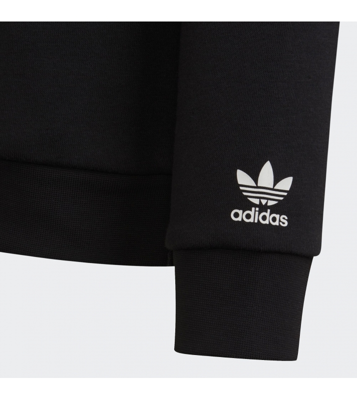Adidas  Sweat à capuche Adicolor noir logo multicolore