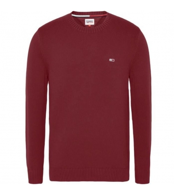 Tommy Hilfiger  Pull à col rond essential rouge cerise