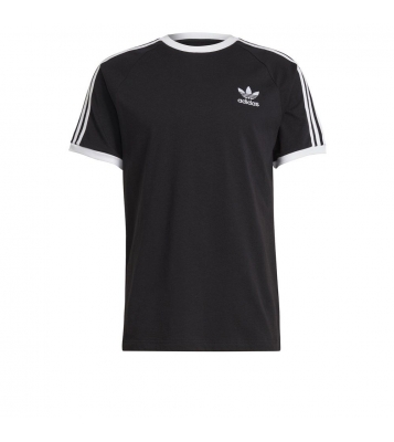Adidas  Tshirt à col rond noir 3 bandes blanches