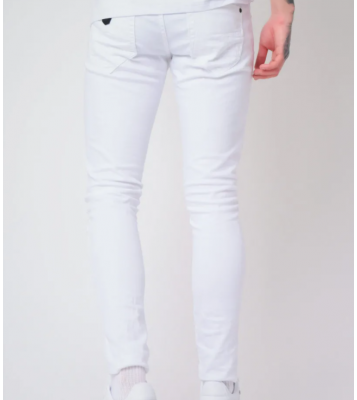 Project X  Jean Skinny tacheté blanche