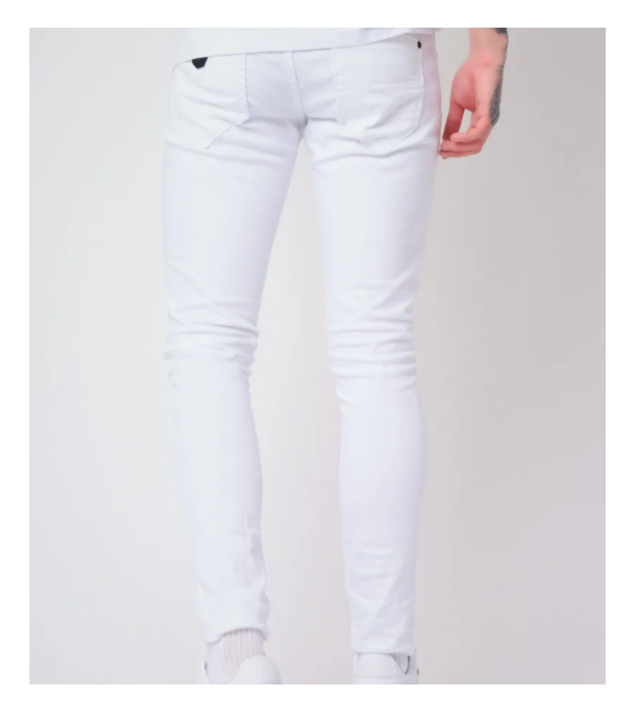 Project X  Jean Skinny tacheté blanche