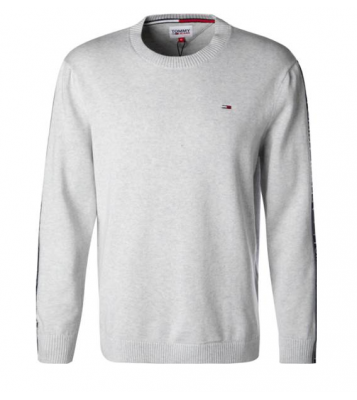 Tommy Hilfiger  Pull à col rond tommy tape gris
