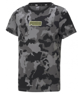 Puma  Tshirt à col rond Alpha noir/gris