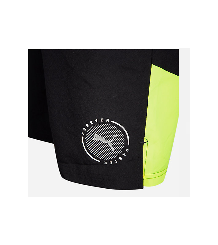 Puma  Short active sport noir/jaune