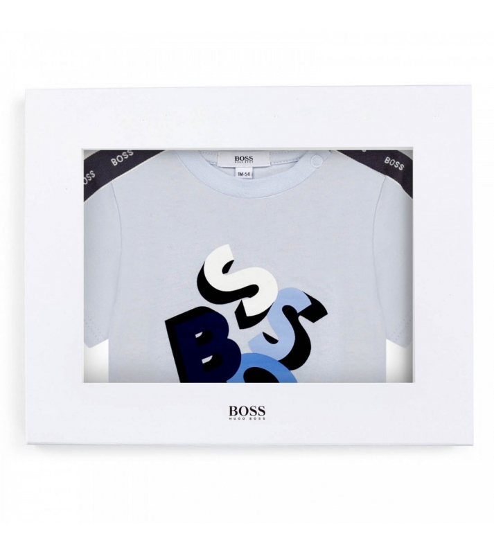 BOSS  Coffret ensemble Tshirt + short marine/bleu