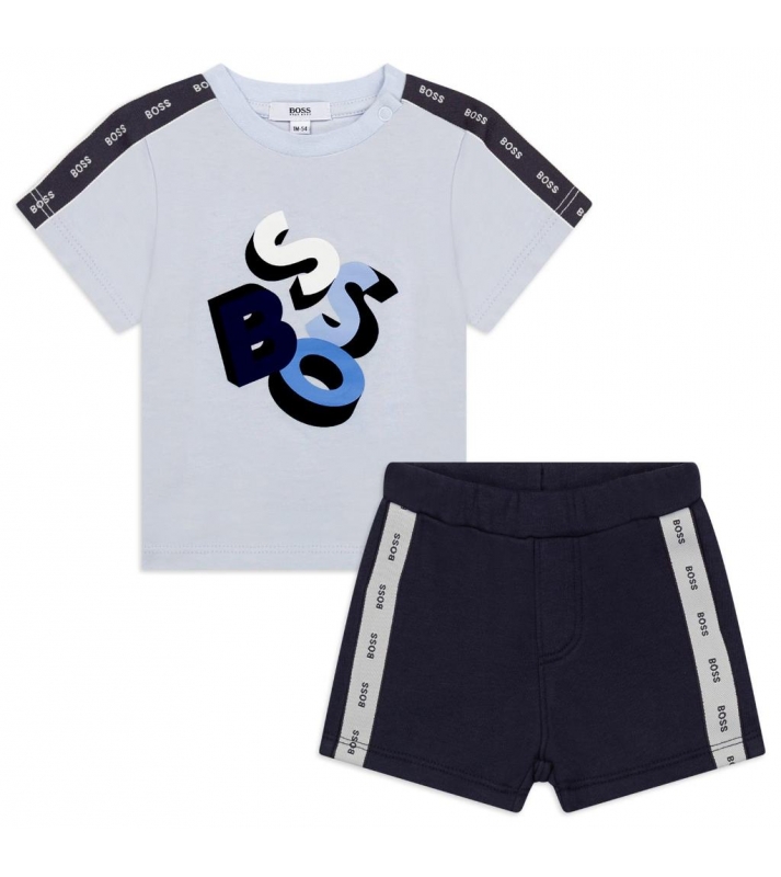 BOSS  Coffret ensemble Tshirt + short marine/bleu