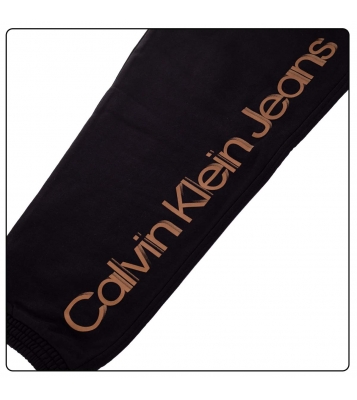 Calvin klein  Pantalon jogging noir logo camel