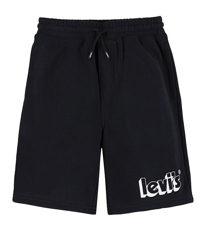 Levi's  Short en molleton noir logo blanc