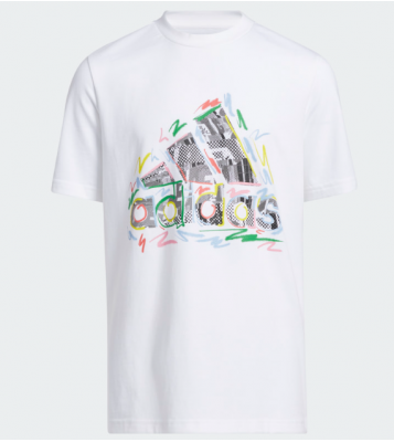 Adidas  Tshirt Pride blanc logo coloré
