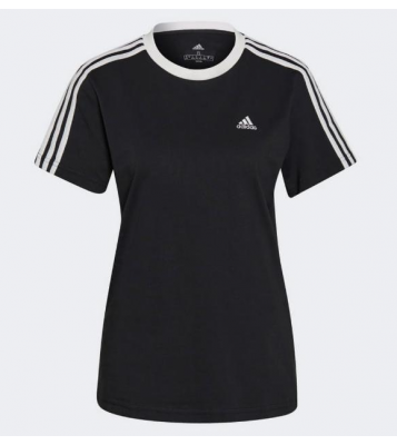 Adidas  Tshirt Slim 3-Stripes noir/blanc