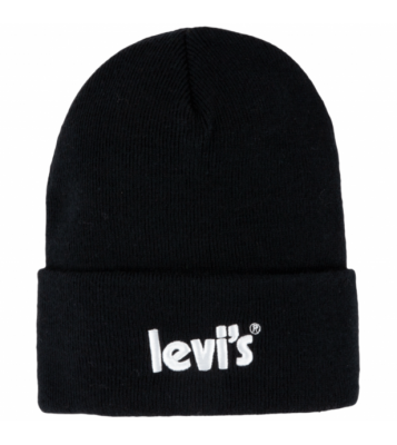 Levi's  Bonnet junior noir logo blanc