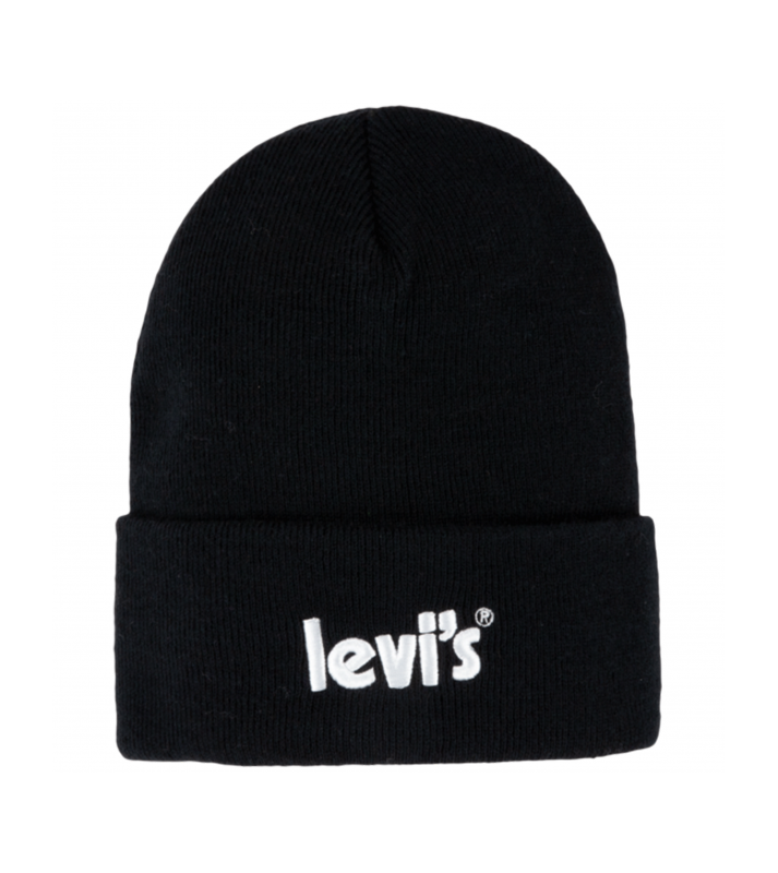 Levi's  Bonnet junior noir logo blanc