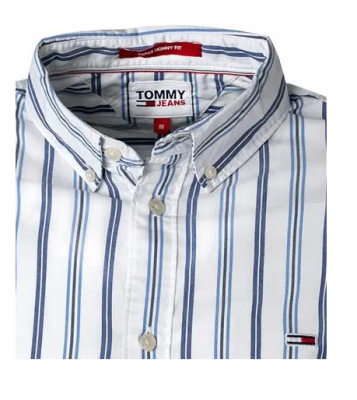 Tommy Hilfiger  Chemise à rayures blanche/bleu