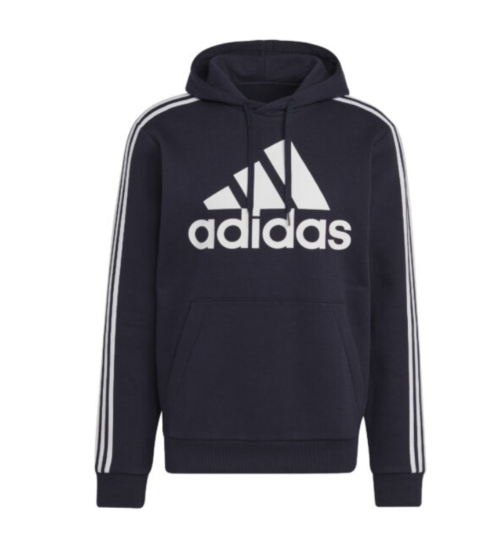 Adidas  Sweat à capuche marine logo blanc