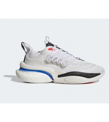 Adidas  Basket Alphaboost blanche/bleu