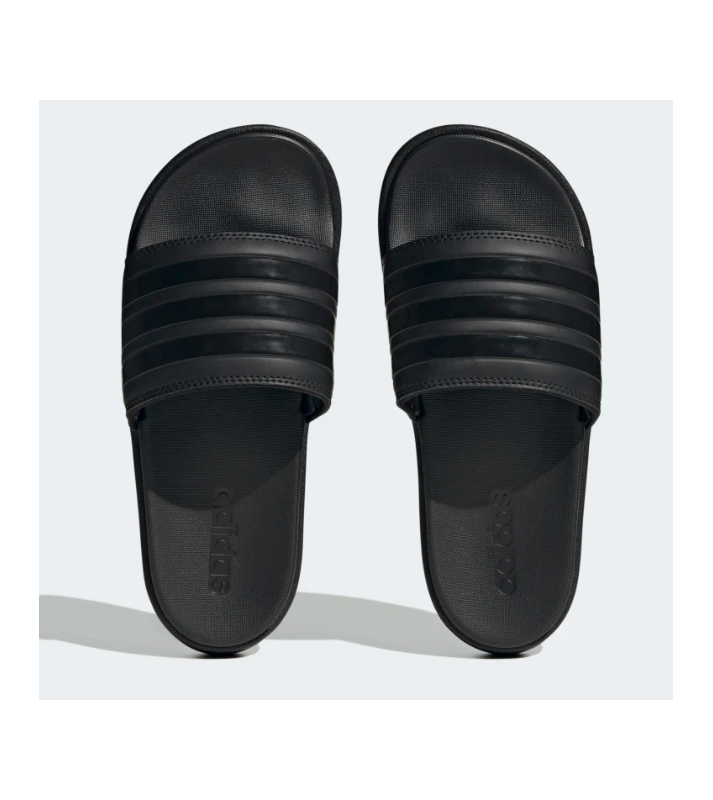 Adidas  Claquettes Adilette à platerforme noire