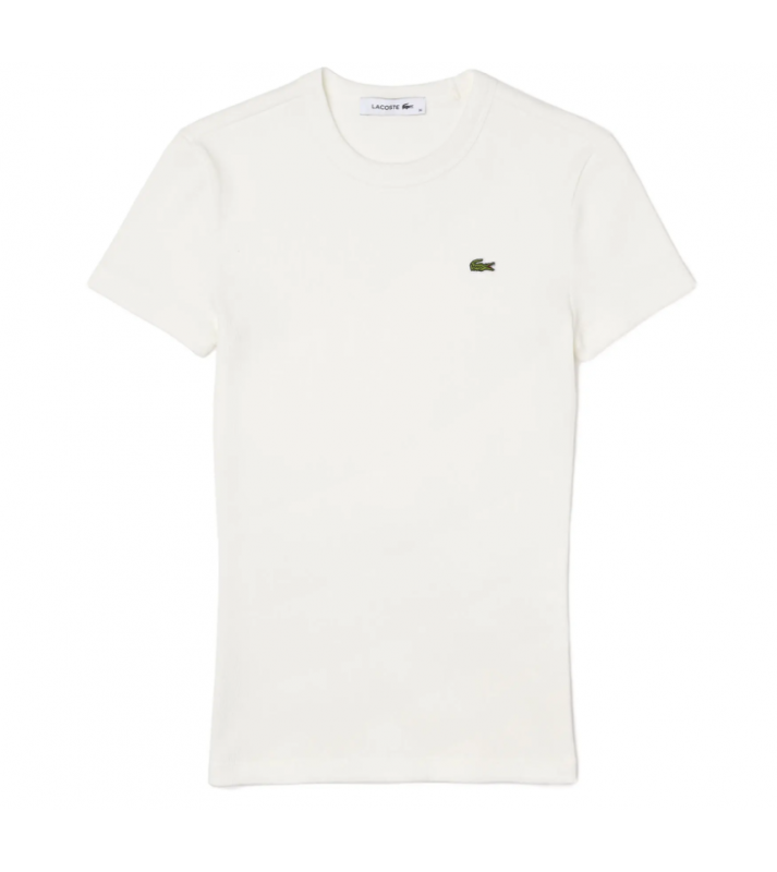 Lacoste  T-shirt slim fit en coton biologique blanc