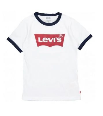 Levi's  Tshirt à col rond blanc/marine