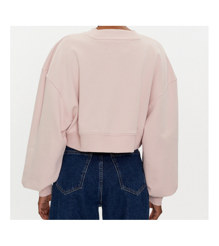 Calvin klein  Pull col V Relaxed Fit rose