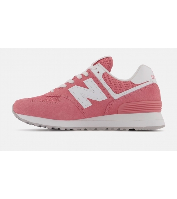 New balance  Basket 574 rose/blanche