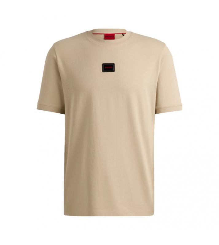 HUGO  Tshirt col rond beige