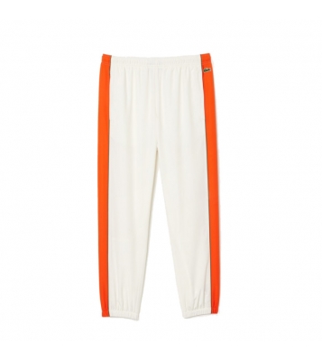 Lacoste  Pantalon de survêtement léger blanc/orange