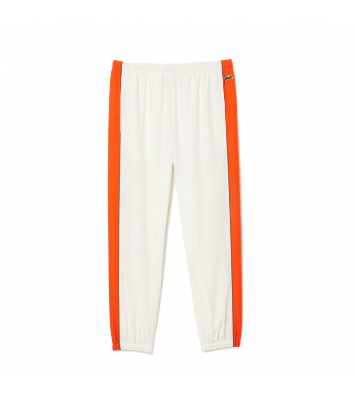 Lacoste  Pantalon de survêtement léger blanc/orange