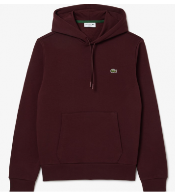 Lacoste  Sweat à capuche bordeaux