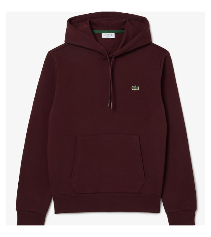 Lacoste  Sweat à capuche bordeaux