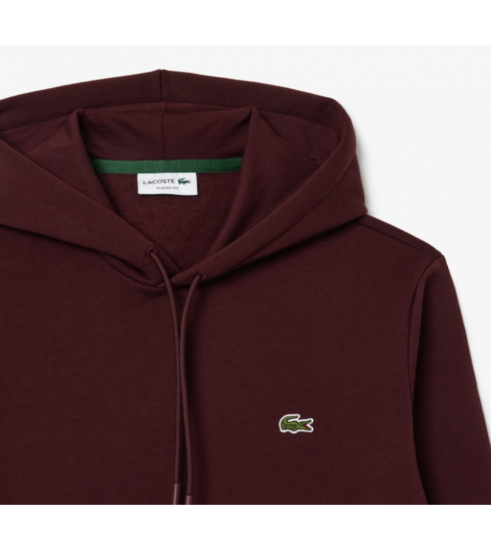 Lacoste  Sweat à capuche bordeaux