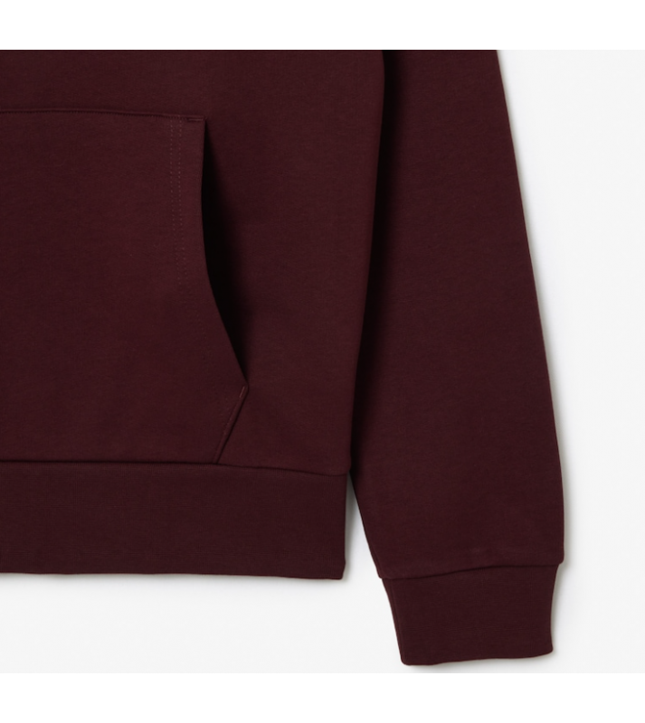 Lacoste  Sweat à capuche bordeaux