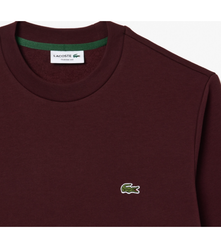 Lacoste  Pull à col rond bordeaux