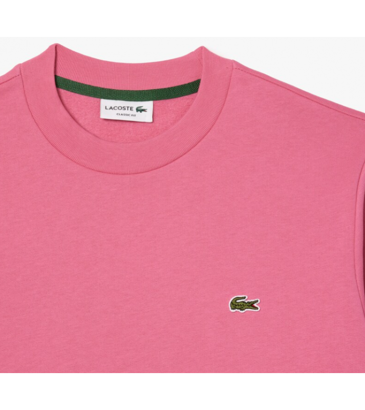 Lacoste  Pull à col rond rose