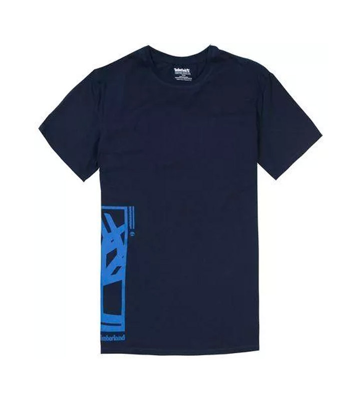 Timberland  T-Shirt Long Logo Bleu Marine
