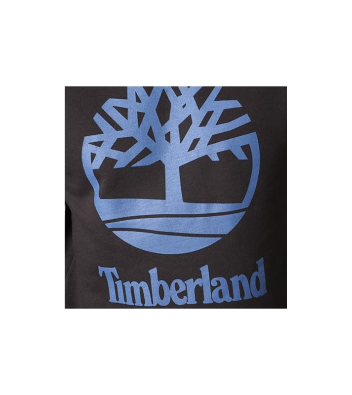 Timberland  Pull crewneck stacked noir logo bleu